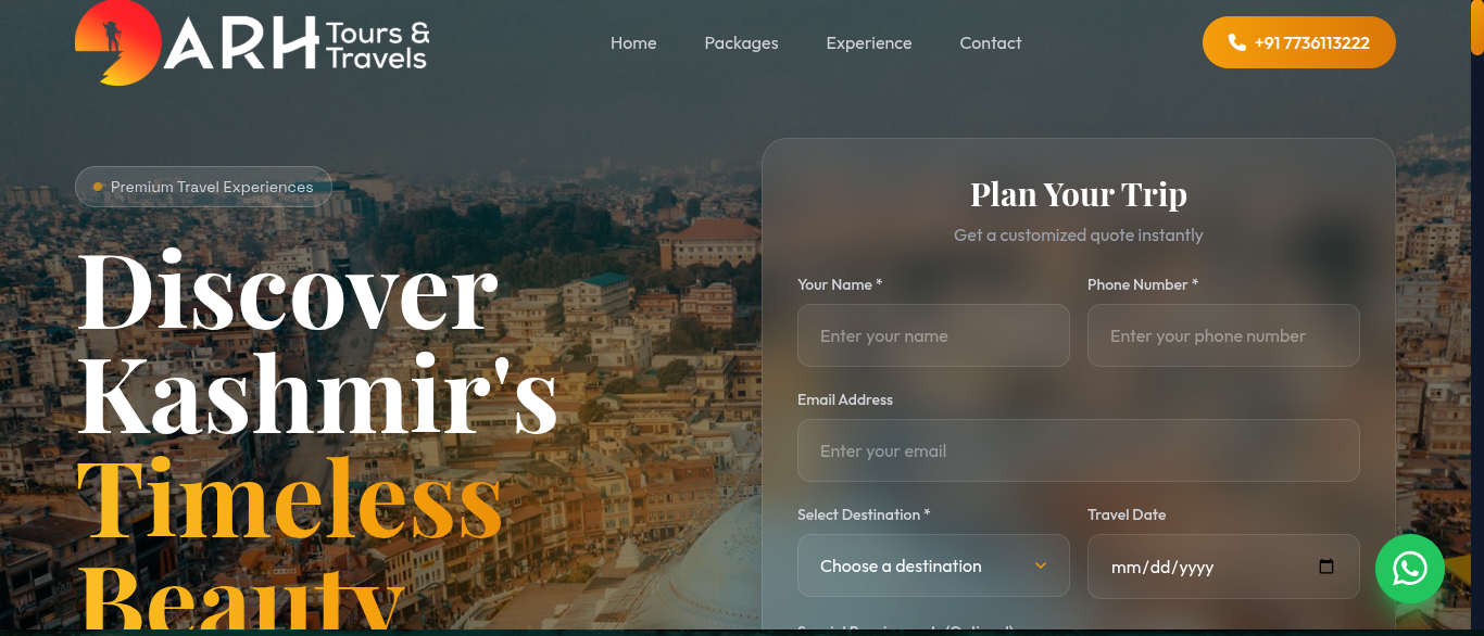 arhtoursandtravels.com