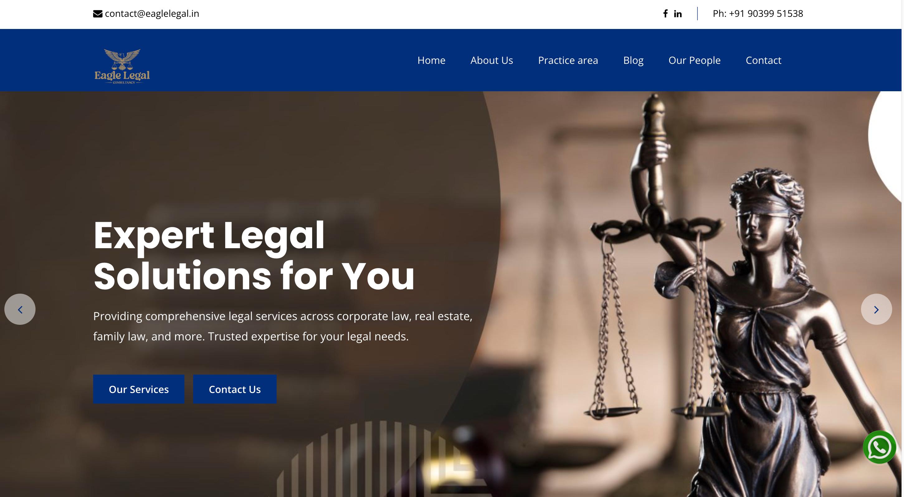 Eagle Legal website preview