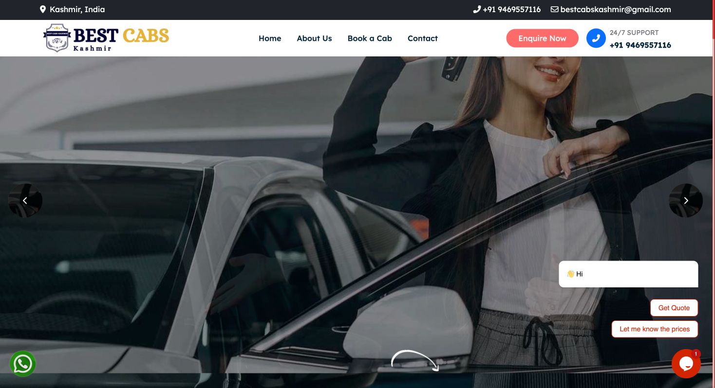 ahlantours.in website preview