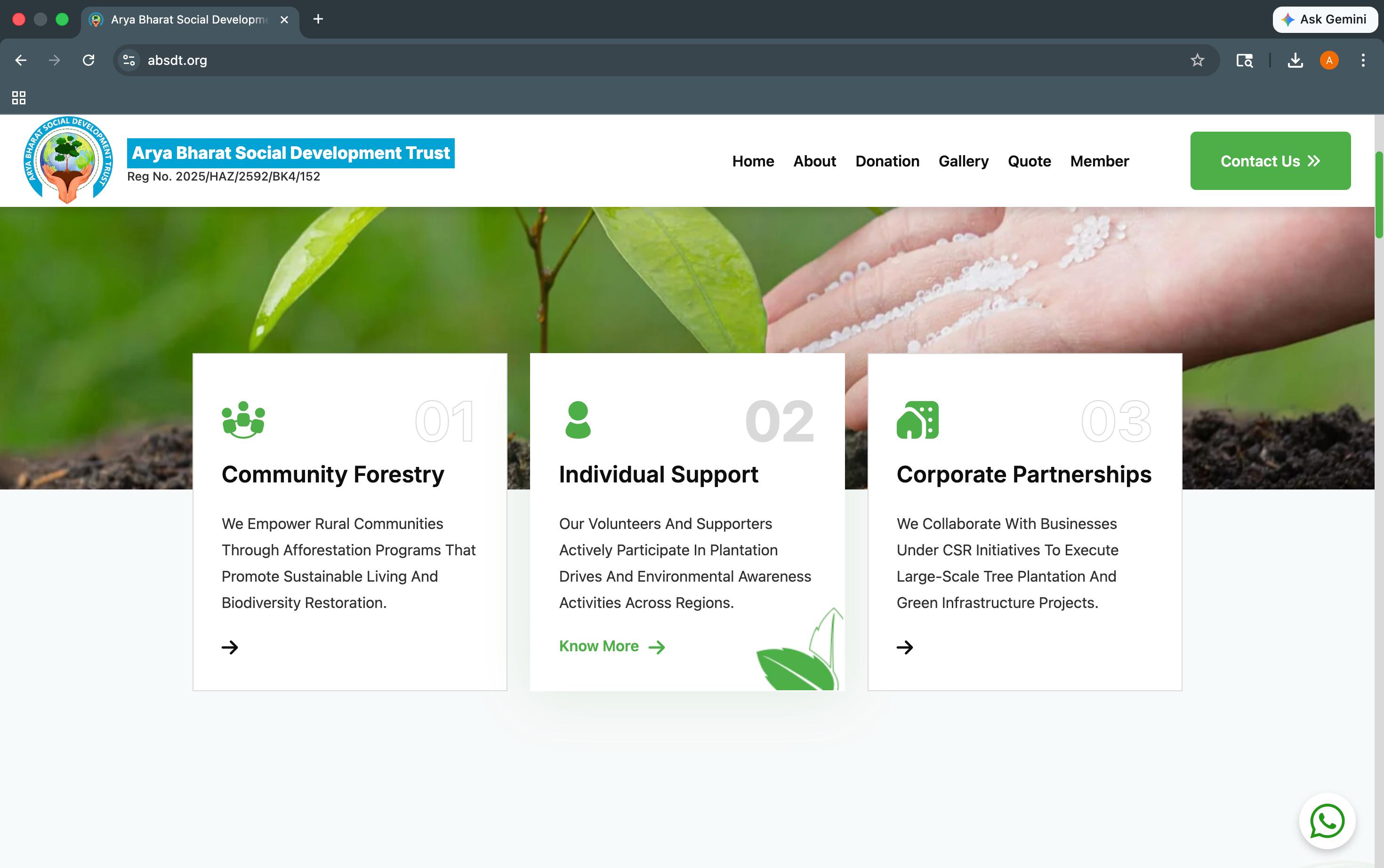 absdt.org website preview