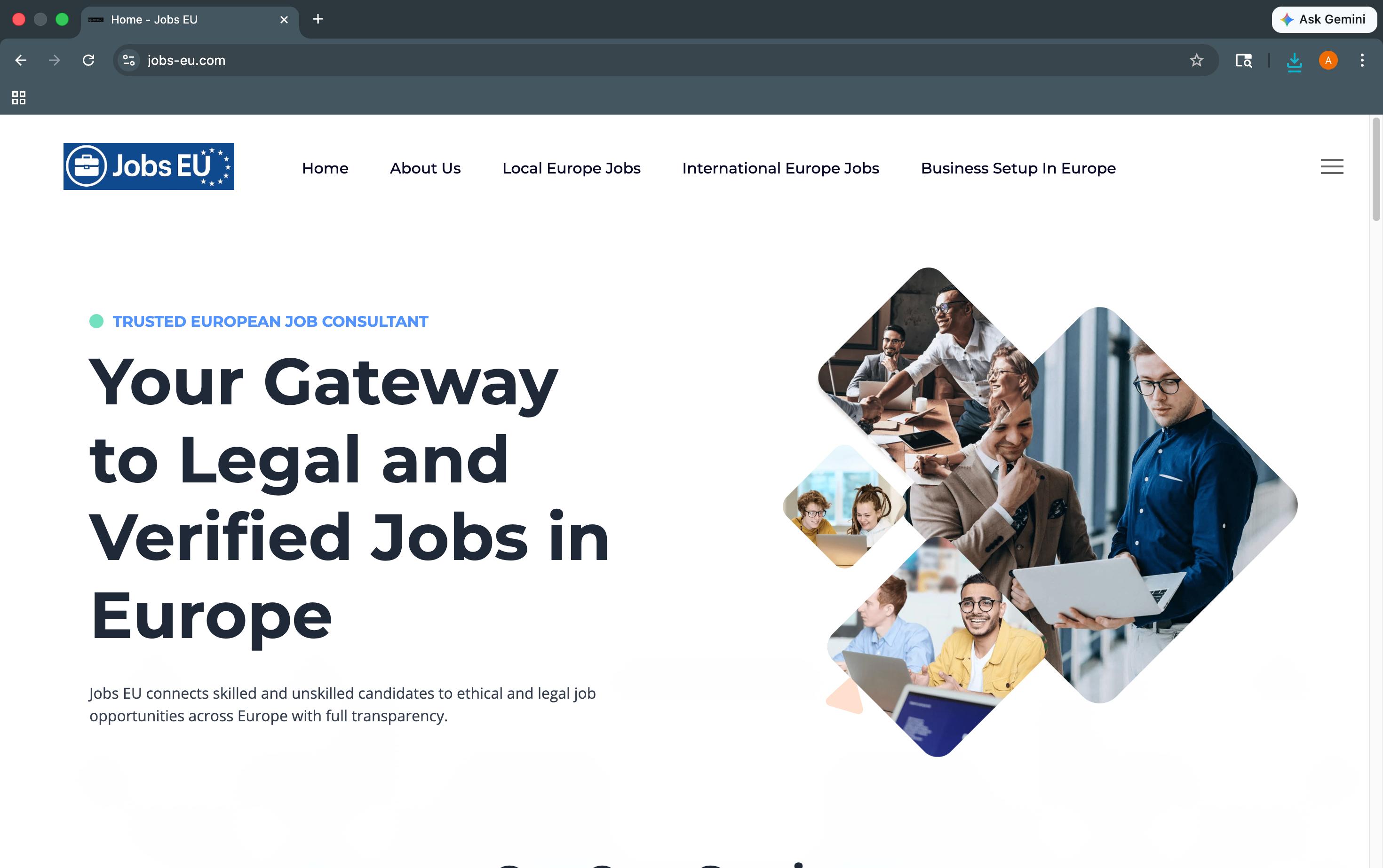 jobs-eu.com website preview