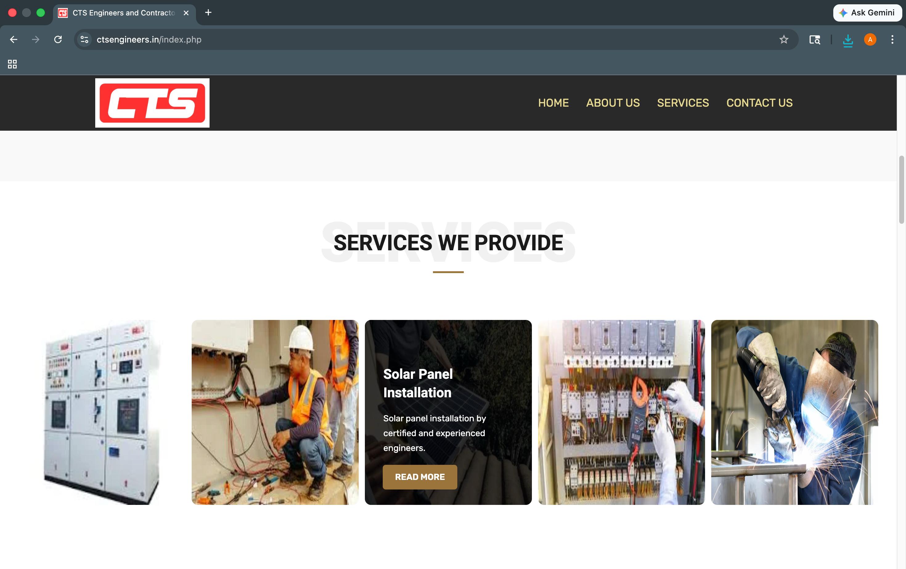 ctsengineers.in website preview