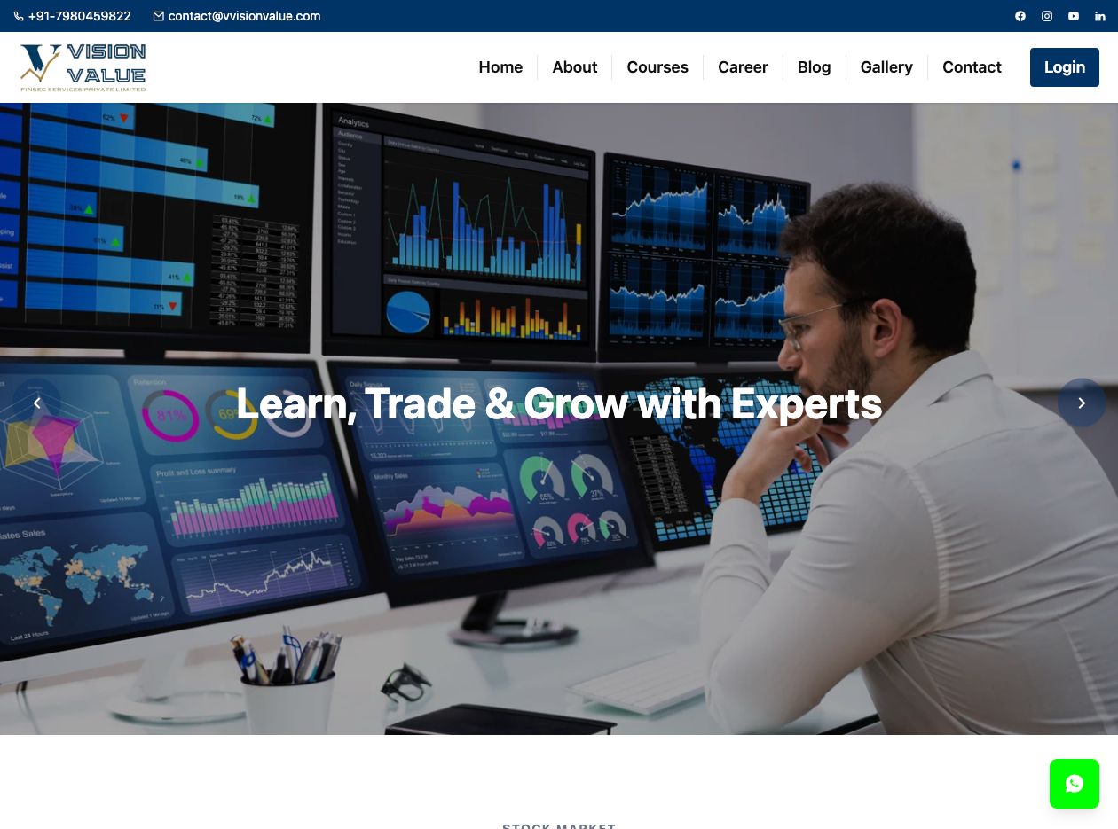 vvisionvalue.com website preview