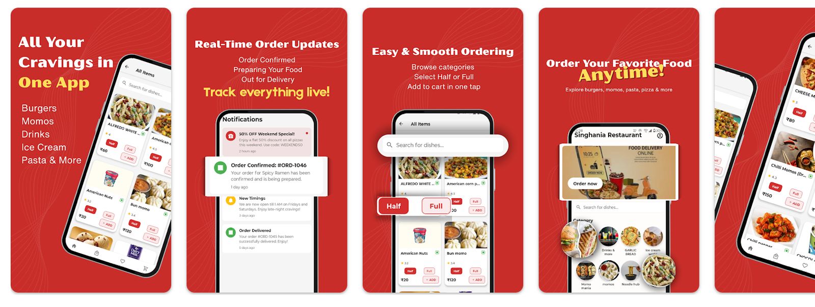 Singhania Restaurant website preview