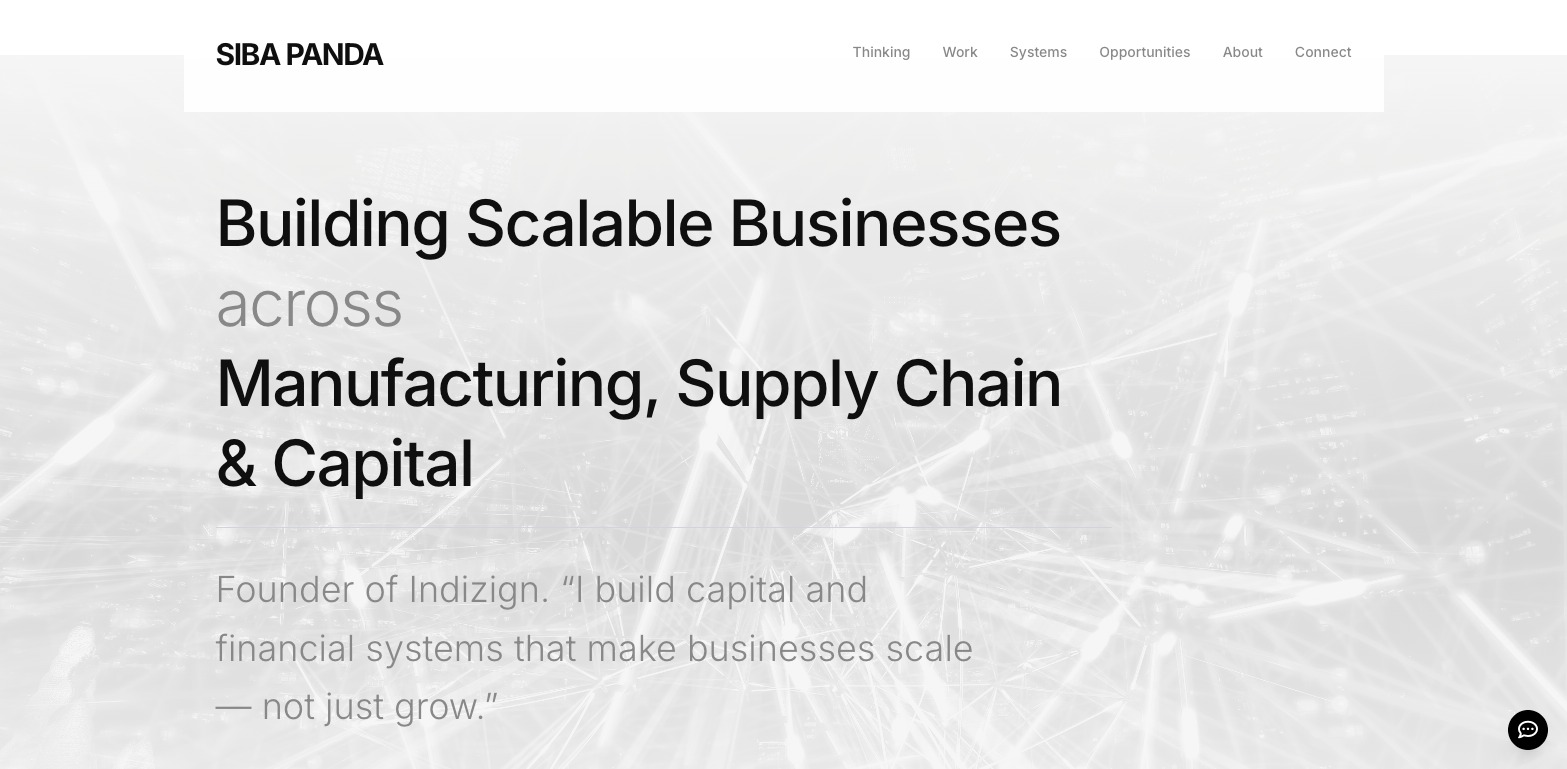 sibapanda.com website preview